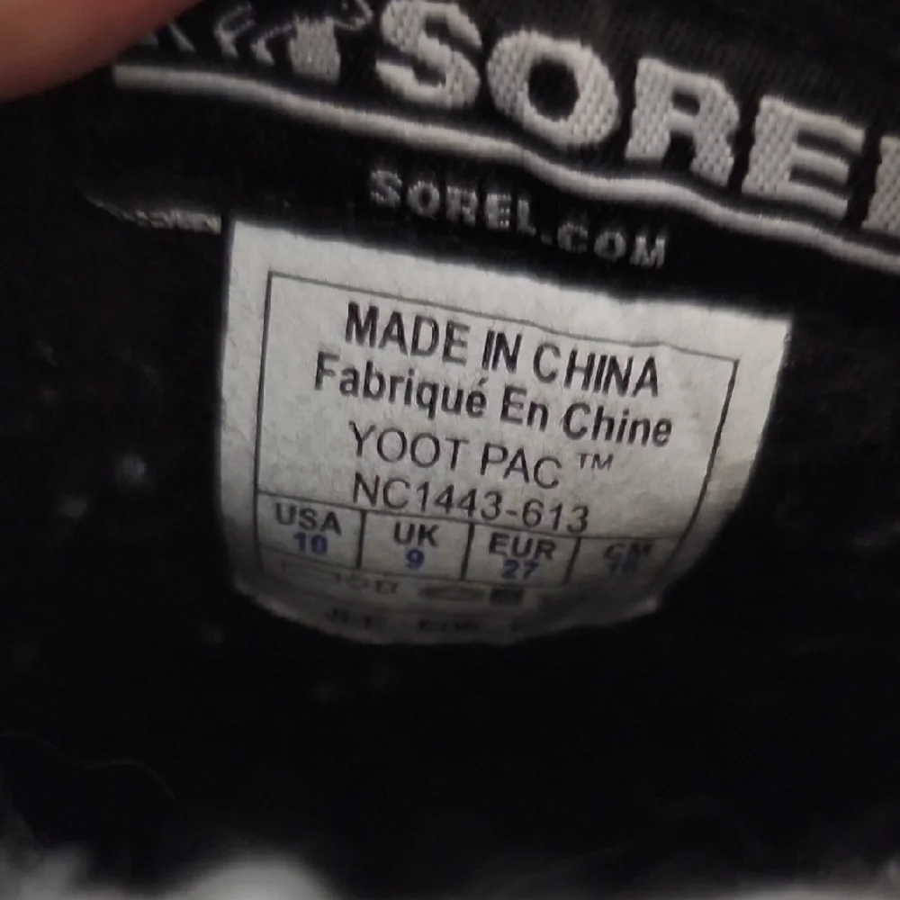 SOREL Childs 10 Pink Grey Winter Boots